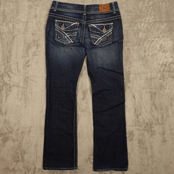 BKE jeans Payton bootcut women's 26 dark wash blue mid rise - Picture 9 of 12
